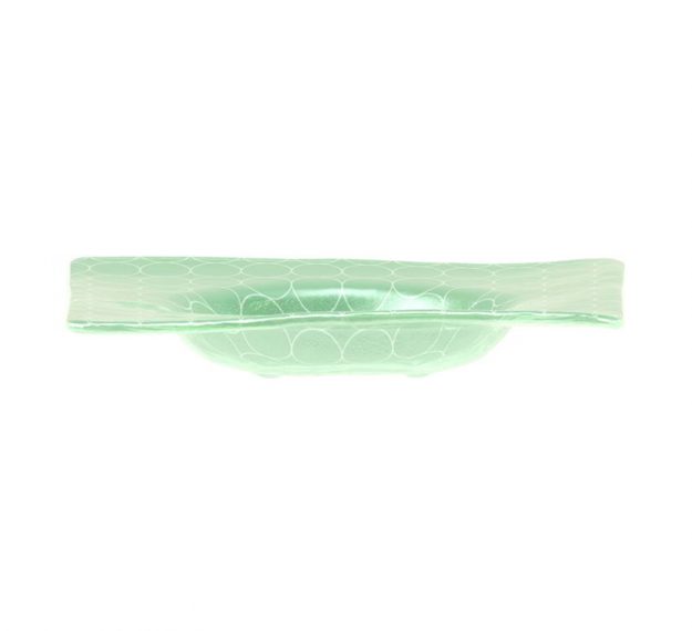 Square Green Salad Bowl Guaranteed to Stun, Designed by Anna Vasily. - side view