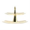 Two Tier Cake Stand Handcrafted for the Best Hotels by Anna Vasily. - side view