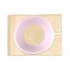 Handcrafted Modern Pink Tea Cups and Saucers Designed by Anna Vasily. - top view