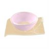 Handcrafted Modern Pink Tea Cups and Saucers Designed by Anna Vasily. - 3/4 view