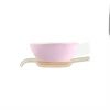 Handcrafted Modern Pink Tea Cups and Saucers Designed by Anna Vasily. - measure view