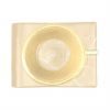 Handcrafted Glass Tea Cup And Saucer Designed by Anna Vasily. - top view