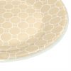 Handcrafted Pretty Side Plates in Beige Designed by Anna Vasily. - detail view