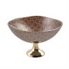 Glass Fruit Bowl in Brown. A Fruit Bowl Centrepiece by AnnaVasily. - 3/4 view