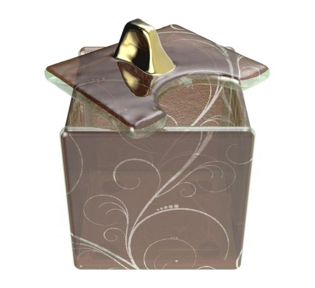 Sugar Caddy with Lid Made For The Most Stylish Hotels by Anna Vasily. - 3/4 view