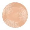 Romantic Floral Rose Gold Pasta Plates Designed by Anna Vasily. - top view