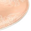 Romantic Floral Rose Gold Pasta Plates Designed by Anna Vasily. - detail view