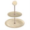 Two Tier Cake Stand. A Classic Design by Anna Vasily. - 3/4 view