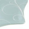 Pastel Blue Charger Plates, Fan-Shaped, Designed by Anna Vasily. - detail view