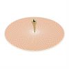 Rose Gold Platter with Polished Brass Handle Designed by Anna Vasily. - 3/4 view