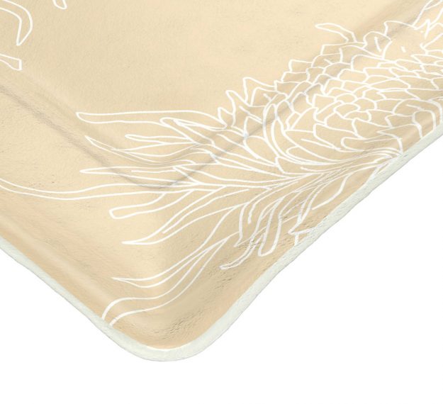 Beige Coloured Modern Charger Plates Designed by Anna Vasily. - detail view