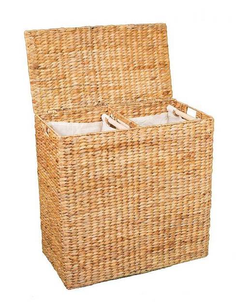 2-Compartment Laundry Basket