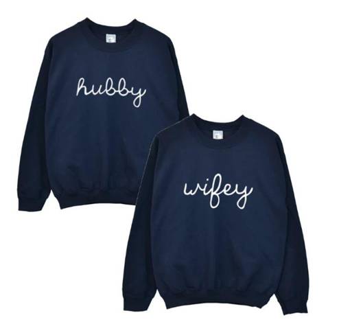 Wifey and Hubby Sweaters
