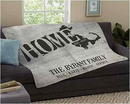 housewarming gifts Personalized Plush Blanket
