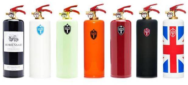 housewarming gifts A Stylish Fire Extinguisher