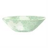 Green Rice Bowl With Pattern. An Organic Glass Bowl by Anna Vasily. - side view