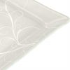 Handcrafted Square Floral White Side Plates Designed by Anna Vasily. - detail view