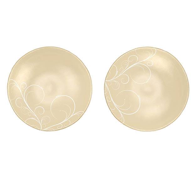 Set of 2 Round Modern Small Salad Bowls Designed by Anna Vasily. - set view