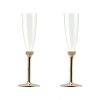 Modern Champagne Glasses, Set of 2, Stylishly Made by Anna Vasily. - set view