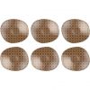 Brown Organic Shaped Plates Designed by Anna Vasily. - set view