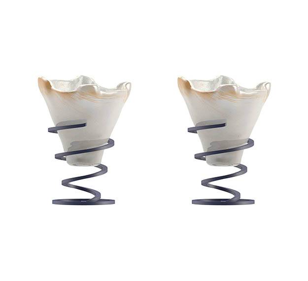 Cute Ice Cream Bowls with Spiral Stand Designed by Anna Vasily. - set view