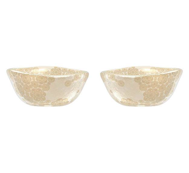 Small Patterned Bowls Set/2. Unique Small Bowls by Anna Vasily. - set view