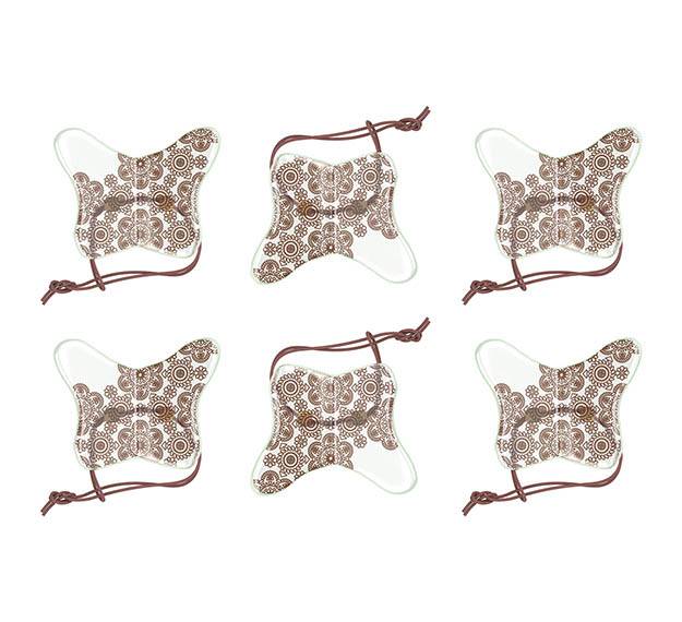 Unique Napkin Rings in Butterfly Shape by Anna Vasily. - set view