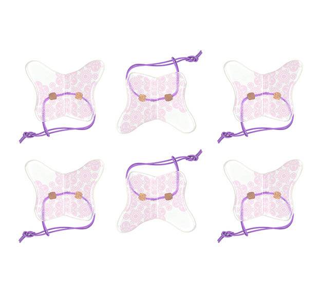Bridal Shower Pink Napkin Rings Designed by Anna Vasily. - set view