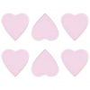 Pink Coasters with a Cute Heart Shape. Handmade by Anna Vasily. - set view