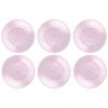 Set of 6 Floral Pink Side Plates. Floral Small Plates by Anna Vasily. - set view