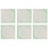Square Side Plates in Mint Green Designed by Anna Vasily. - set view