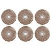 Brown Glass Coaster Set of 6 Modern Coasters Designed by Anna Vasily. - set view