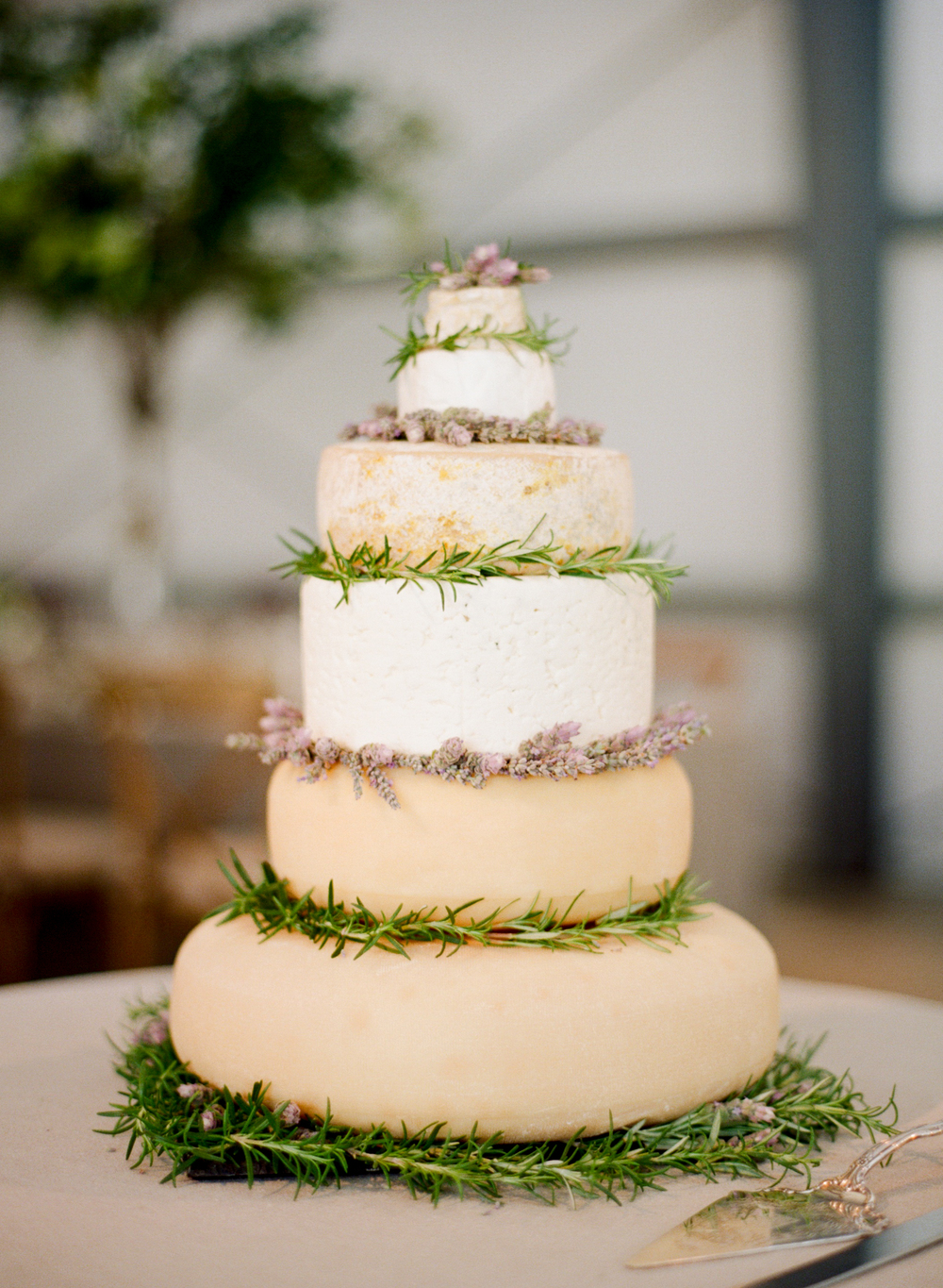 wedding ideas - 7 tiered wedding cake made out of cheese 