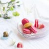 Stacked Heart Shaped Plates, Amy Pink Heart Plates with Colourful Macarons - Anna Vasily