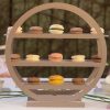 Geometrical Modern High Tea Stand, Olim 3 Tiered Cake Stand with Macaroons - Anna Vasily