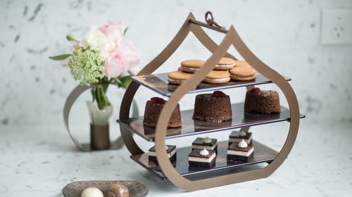 Unique 3 tier high tea stands for afternoon tea parties and dessert display with the tier stand Teo by Anna Vasily.